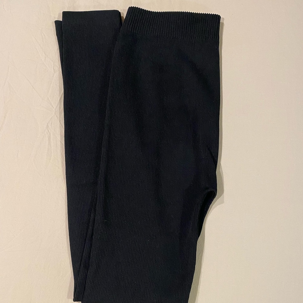 Xersion Black Knit Leggings Size Medium